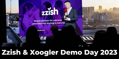 Featured image for Zzish & Quizalize at Xoogler Demo Day London 2023 (Google) - We were thrilled to be invited to pitch at Xoogler Demo Day at the Google HQ in London, UK, to a room full of present and former Googlers and their investor community. The event was a huge opportun...