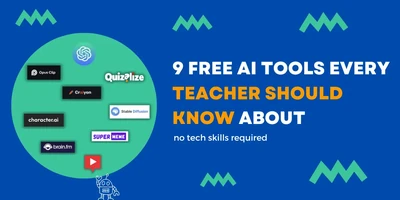 Featured image for 9 Free AI Tools Every Teacher Should Know About (no tech skills required) - If you're new to AI and worried that you won't be able to keep up with other teachers who are already using these tools, don't worry! Check...