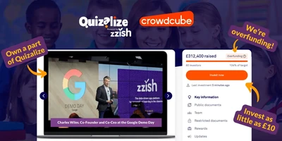 Featured image for The £10 Secret: How teachers are owning shares in Quizalize! - Zzish, the force behind Quizalize are crowdfunding. You can become a shareholder today and here’s everything you need to know!! No investing experience required!