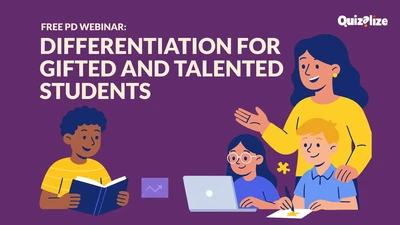 Featured image for Free PD Webinar: Differentiation for Gifted and Talented Students - Teaching gifted and talented students requires more than just giving them extra work. These learners thrive with thoughtful challenges, targeted support, and opportunities to go deeper. But finding...